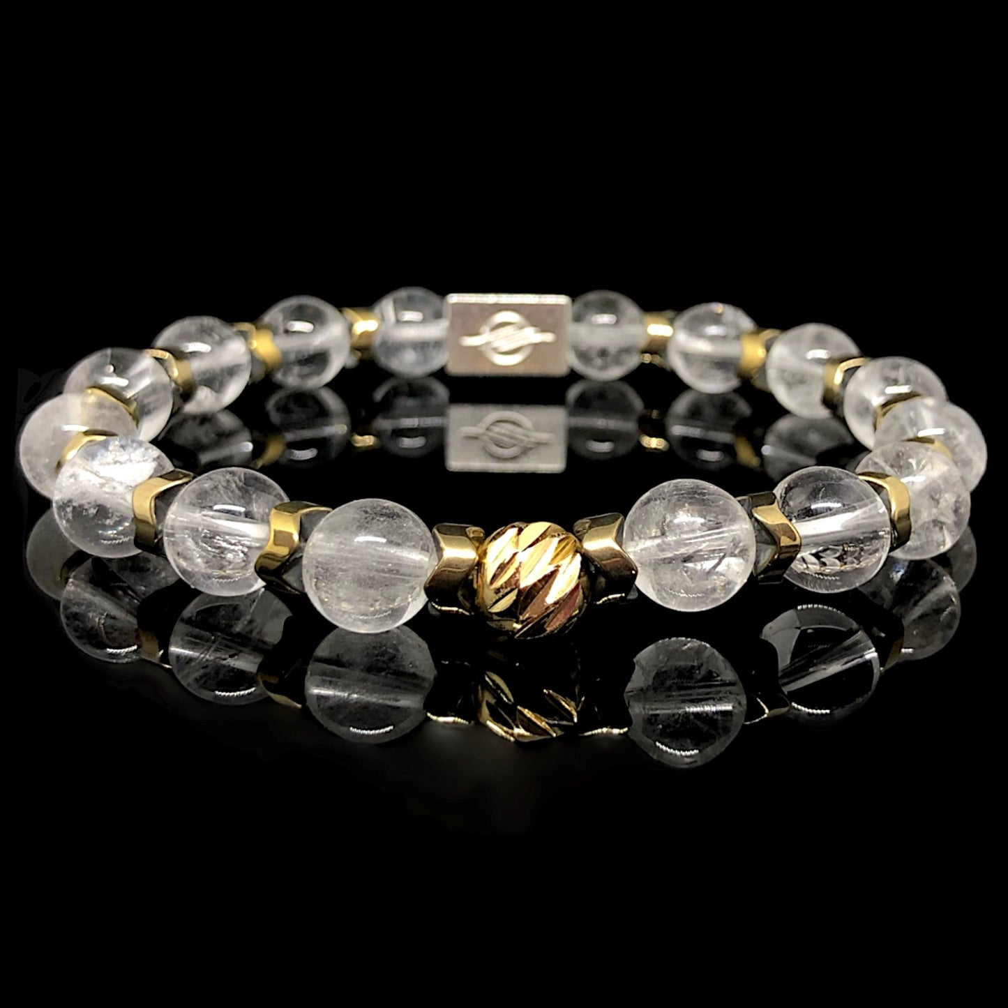 The LUMINA - Kristal Kuvars Erkek Bileklik