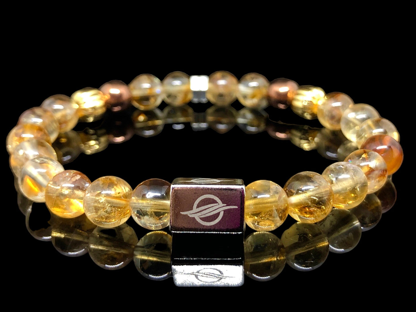 The Bold - Citrine with Hematite Men’s Bracelet