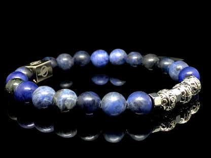 The Blue Luxe - Sodalite Men’s Bracelet