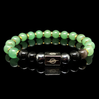 The Zion - Aventurine and Black Onyx Men’s Bracelet