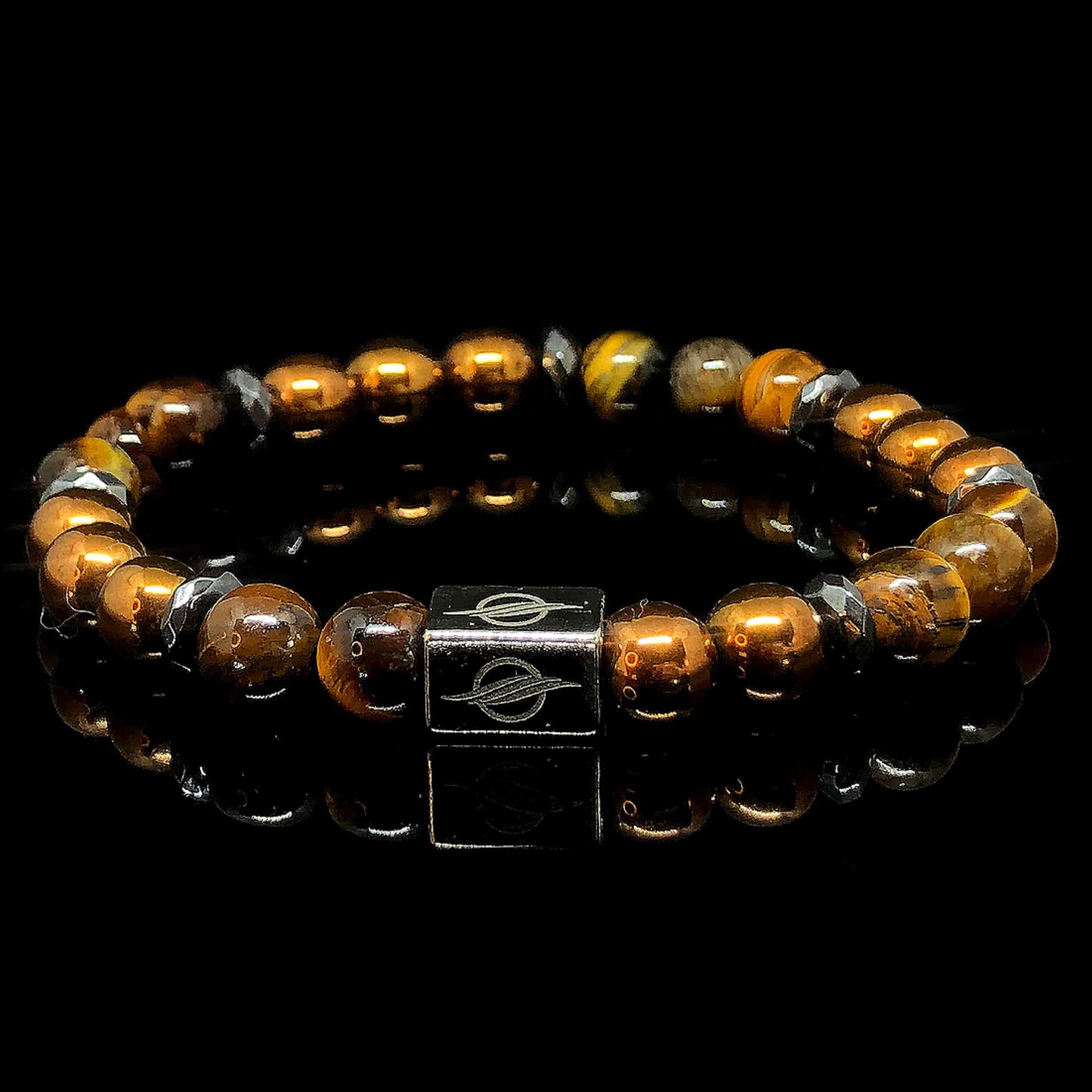 The Confident - Tiger Eye and Hematite Men’s Bracelet