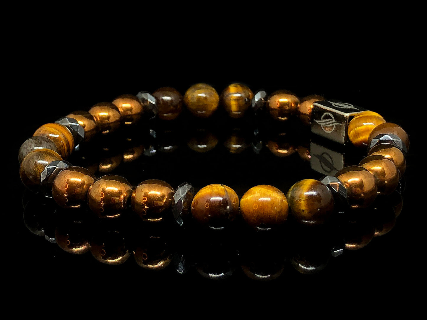 The Confident - Tiger Eye and Hematite Men’s Bracelet