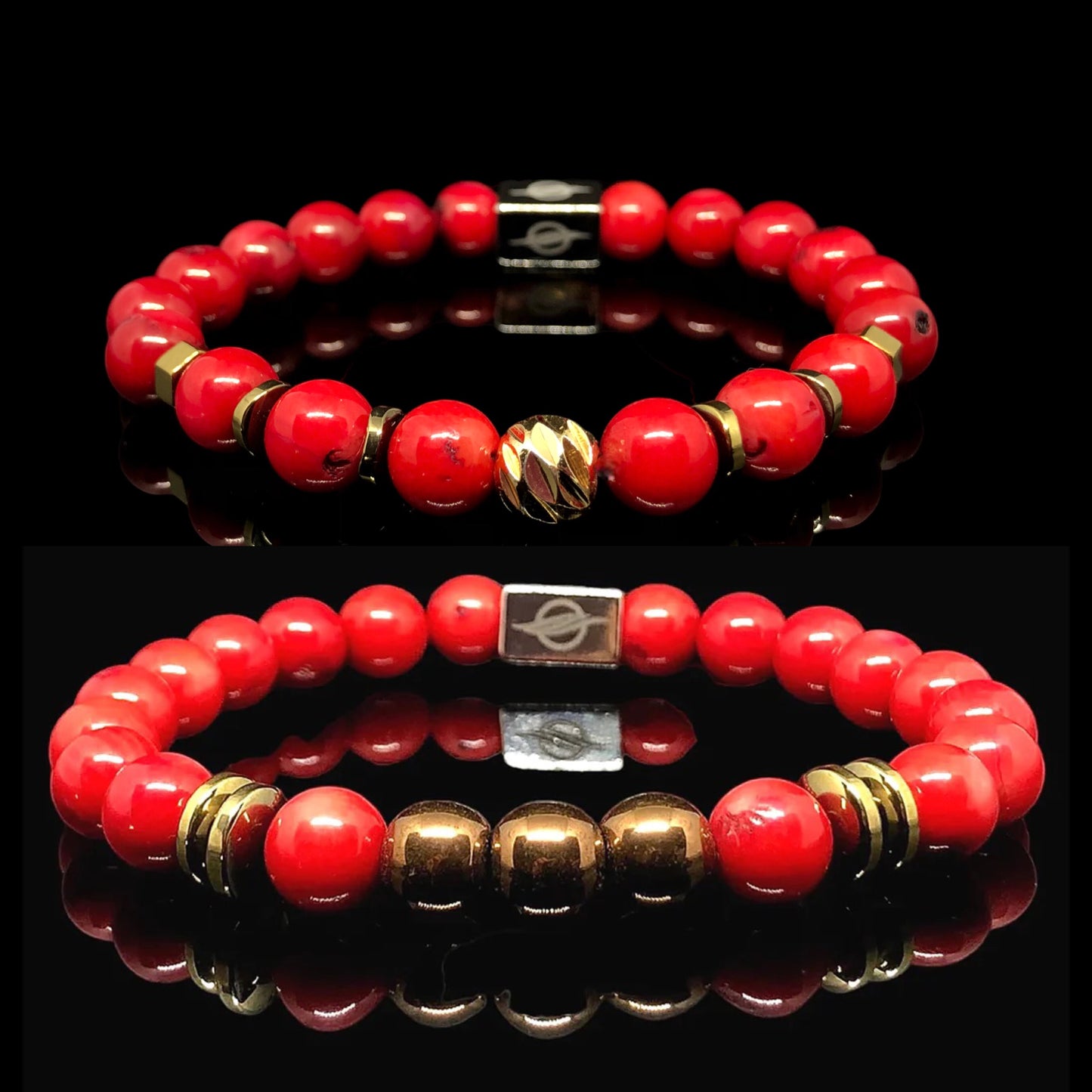 The Fire Coral Couple Bracelet