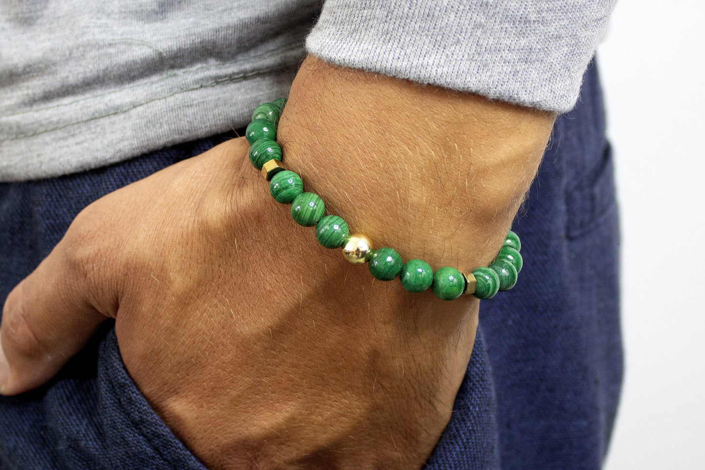 The Respected - Malachite Men’s Bracelet