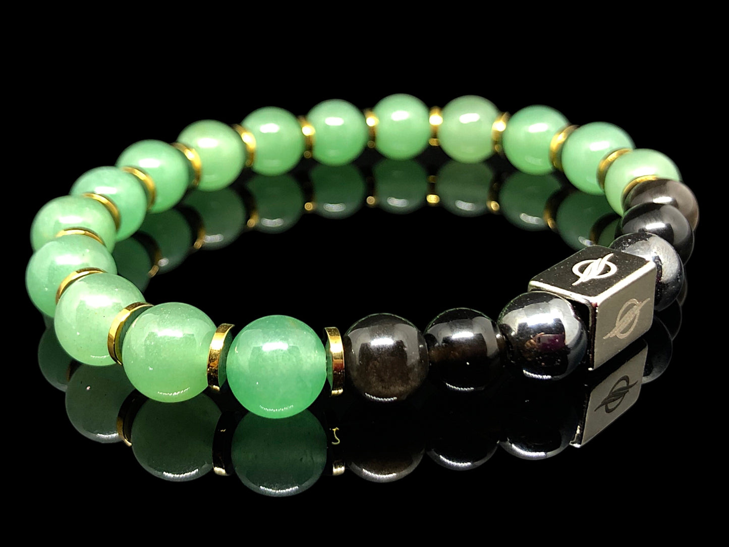 The Zion - Aventurine and Black Onyx Men’s Bracelet