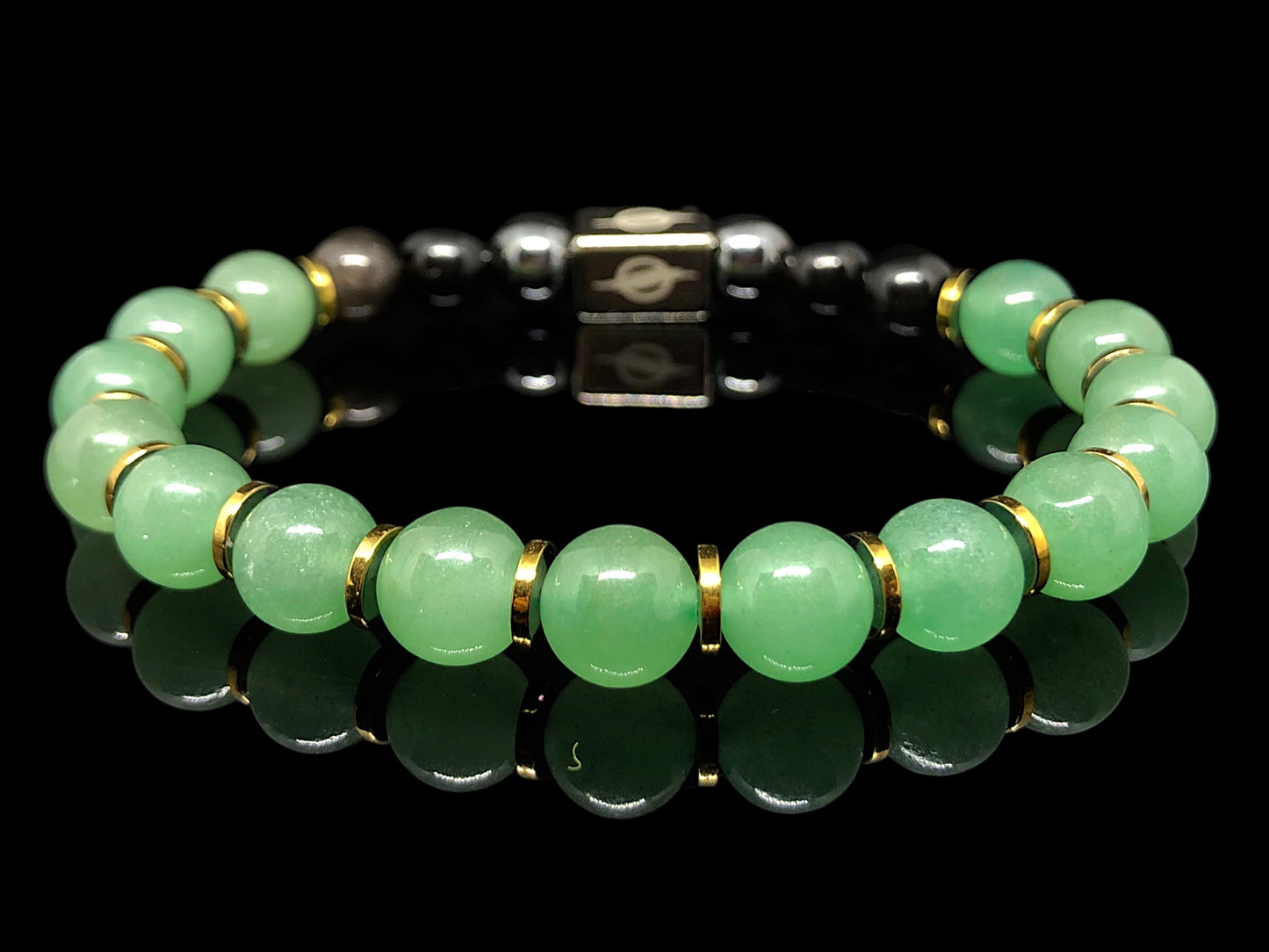 The Zion - Aventurine and Black Onyx Men’s Bracelet