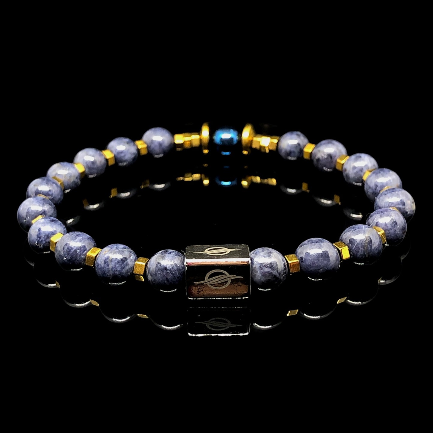 The NORTH - Blue Sapphire Men's Beaded Bracelet