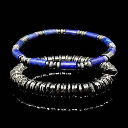The Dynasty - Erkekler için Lapis Lazuli ve Hematit Bileklik