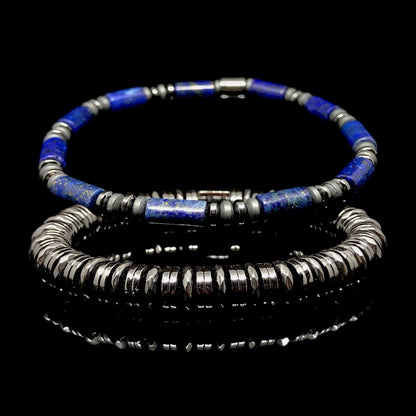 The Dynasty - Erkekler için Lapis Lazuli ve Hematit Bileklik
